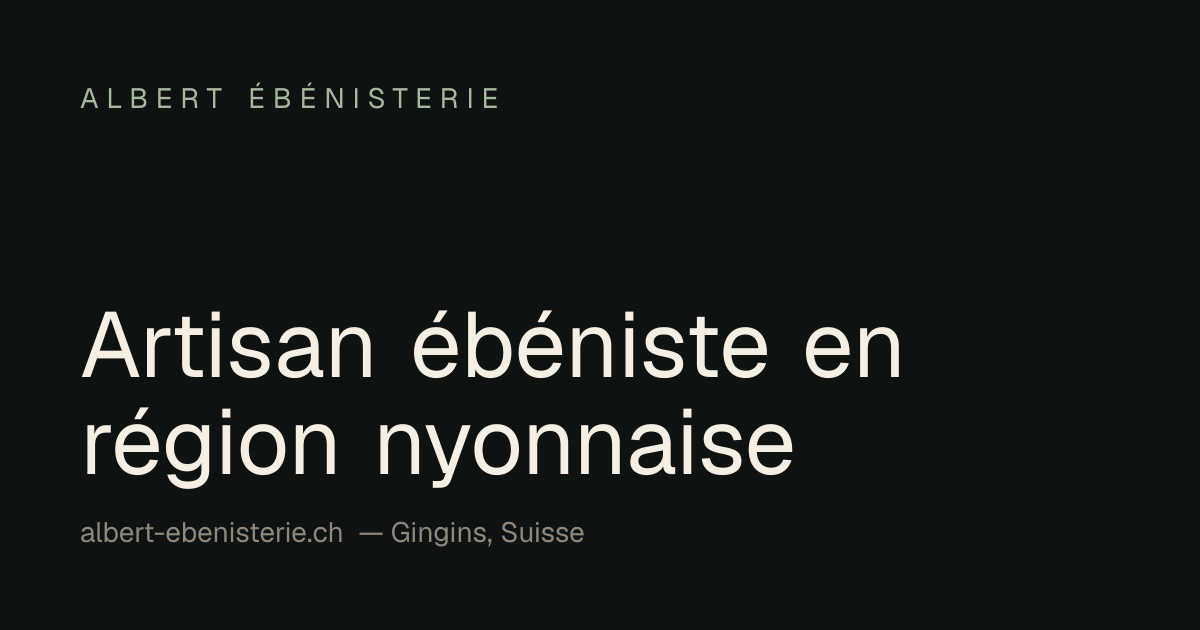Logo de Albert Ebénisterie Sàrl